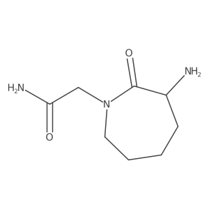 2-(3-Amino-2-oxoazepan-1-yl)acetamide Structure