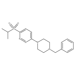 3-(4-Benzylpiperazin-1-yl)-6-(isopropylsulfonyl)pyridazine结构式