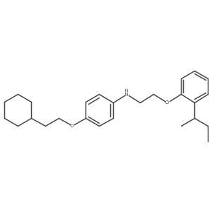 N-{2-[2-(Sec-butyl)phenoxy]ethyl}-4-(2-cyclohexylethoxy)aniline结构式