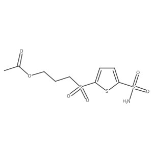 5-(3-Acetyloxypropanesulfonyl)thiophene-2-sulfonamide Structure