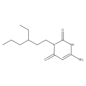 6-Amino-3-(3-ethylhexyl)-2,4(1h,3h)-pyrimidinedione Structure