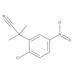2-(2-Chloro-5-nitro-phenyl)-2-methyl-propionitrile Structure