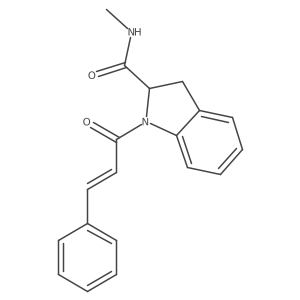 (Z)-N-methyl-1-(3-phenylacryloyl)indoline-2-carboxamide结构式
