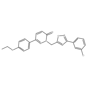 2-((3-(3-chlorophenyl)-1,2,4-oxadiazol-5-yl)methyl)-6-(4-ethoxyphenyl)pyridazin-3(2H)-one Structure