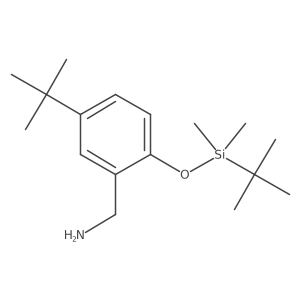 [5-Tert-butyl-2-[(tert-butyldimethylsilyl)oxy]phenyl]methanamine Structure