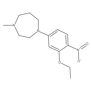 1-(3-Ethoxy-4-nitro-phenyl)-4-methyl-1,4-diazepane结构式