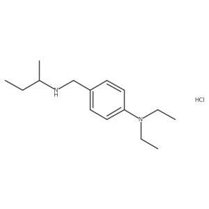 4-{[(Butan-2-yl)amino]methyl}-N,N-diethylaniline hydrochloride结构式