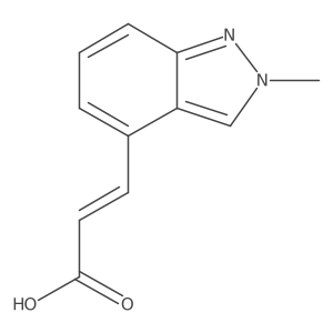 (2E)-3-(2-Methyl-2H-indazol-4-yl)acrylic acid结构式