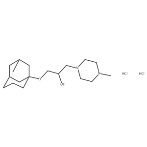 1-((3s,5s,7s)-Adamantan-1-yloxy)-3-(4-methylpiperazin-1-yl)propan-2-ol dihydrochloride Structure