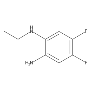 N1-ethyl-4,5-difluorobenzene-1,2-diamine结构式