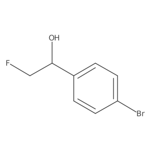 (1S)-1-(4-bromophenyl)-2-fluoroethan-1-ol Structure