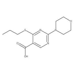 2-Morpholino-4-(propylthio)pyrimidine-5-carboxylic acid Structure