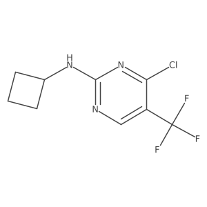 4-Chloro-N-cyclobutyl-5-(trifluoromethyl)-2-pyrimidinamine Structure