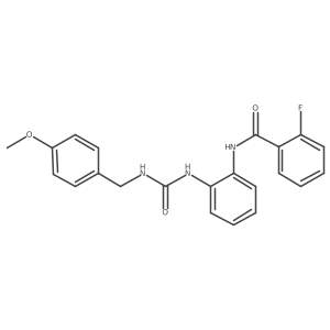 2-fluoro-N-(2-(3-(4-methoxybenzyl)ureido)phenyl)benzamide Structure