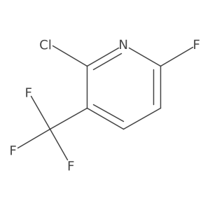 Pyridine, 2-chloro-6-fluoro-3-(trifluoromethyl)- Structure