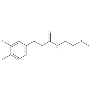 3-(3,4-difluorophenyl)-N-(2-methoxyethyl)propanamide Structure