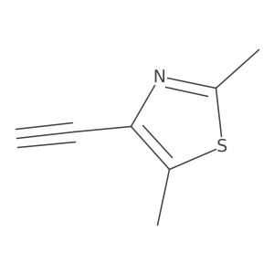 4-Ethynyl-2,5-dimethyl-1,3-thiazole结构式