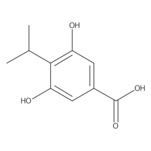 3,5-Dihydroxy-4-isopropylbenzoic acid Structure