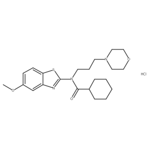 N-(5-methoxybenzo[d]thiazol-2-yl)-N-(3-morpholinopropyl)cyclohexanecarboxamide hydrochloride Structure