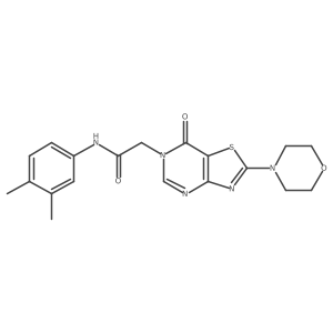 N-(3,4-dimethylphenyl)-2-(2-morpholino-7-oxothiazolo[4,5-d]pyrimidin-6(7H)-yl)acetamide Structure