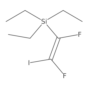 [(1E)-1,2-difluoro-2-iodoethenyl]triethylsilane Structure