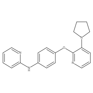 N-(4-(3-(Pyrrolidin-1-YL)pyridin-2-yloxy)phenyl)pyridin-2-amine结构式