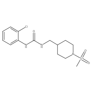 1-(2-Chlorophenyl)-3-((1-(methylsulfonyl)piperidin-4-yl)methyl)urea Structure