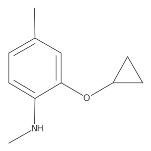 2-Cyclopropoxy-N,4-dimethylaniline Structure