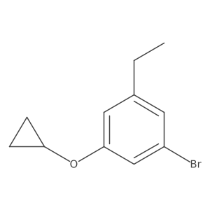 1-Bromo-3-cyclopropoxy-5-ethylbenzene Structure