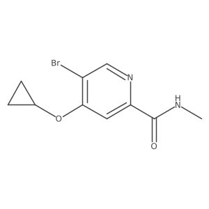 5-Bromo-4-cyclopropoxy-N-methylpicolinamide Structure
