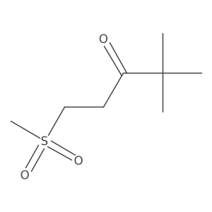 1-Methanesulfonyl-4,4-dimethylpentan-3-one结构式