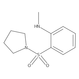 N-methyl-2-(pyrrolidine-1-sulfonyl)aniline结构式