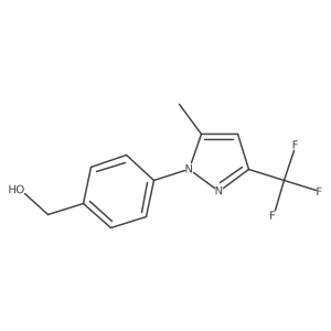 [4-[5-Methyl-3-(trifluoromethyl)pyrazol-1-yl]phenyl]methanol Structure