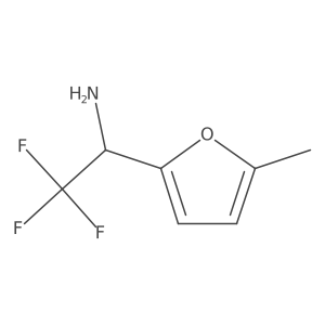 2,2,2-Trifluoro-1-(5-methylfuran-2-yl)ethan-1-amine结构式