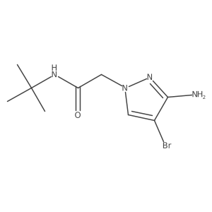 2-(3-Amino-4-bromo-1h-pyrazol-1-yl)-N-(tert-butyl)acetamide Structure