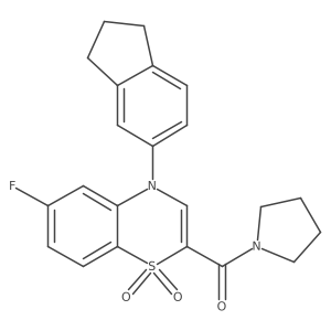 4-{[1-(3-bromobenzoyl)pyrrolidin-2-yl]methoxy}-N-cyclopropylbenzamide结构式