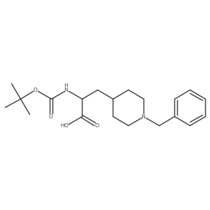 3-(1-Benzylpiperidin-4-yl)-2-((tert-butoxycarbonyl)amino)propanoic acid Structure