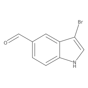 3-bromo-1H-indole-5-carbaldehyde结构式