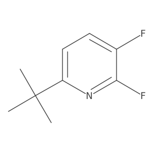 6-Tert-butyl-2,3-difluoropyridine Structure