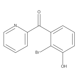 O=C(c1ccccn1)c1cccc(O)c1Br结构式