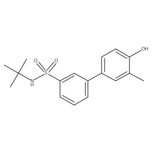 4-(3-t-Butylsulfamoylphenyl)-2-methylphenol Structure