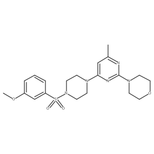4-{4-[4-(3-Methoxybenzenesulfonyl)piperazin-1-YL]-6-methylpyrimidin-2-YL}morpholine Structure