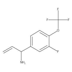 1-[3-Fluoro-4-(trifluoromethoxy)phenyl]prop-2-enylamine Structure