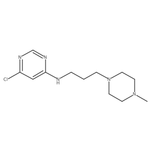 (6-Chloro-pyrimidin-4-yl)-[3-(4-methyl-piperazin-1-yl)-propyl]-amine Structure