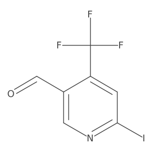 6-Iodo-4-(trifluoromethyl)nicotinaldehyde Structure