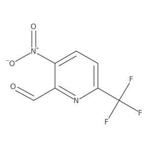 3-Nitro-6-(trifluoromethyl)picolinaldehyde Structure