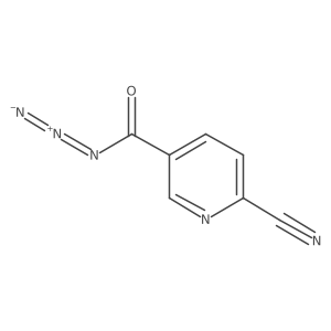 6-Cyano-3-pyridinecarbonyl azide结构式