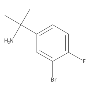 2-(3-Bromo-4-fluorophenyl)propan-2-amine结构式