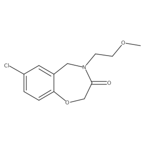 7-chloro-4-(2-methoxyethyl)-4,5-dihydro-1,4-benzoxazepin-3(2H)-one Structure