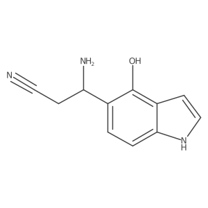 1h-Indole-5-propanenitrile,b-amino-4-hydroxy-结构式